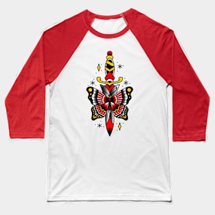 Butterfly Dagger Baseball T-Shirt